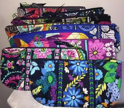 VERA BRADLEY Brush & Pencil Cosmetic CHOOSE PATTERN Mini Case Pencils Pens NWT • $18.95