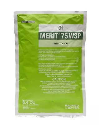 Merit 75 WSP Insecticide Concentrate 1 Bag = (4 X 1.6 Oz) Packets By Envu • $52.49
