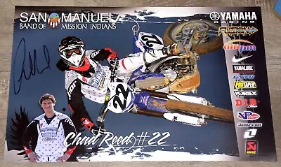 Chad REED #22 Signed Yamaha Poster Supercross MX San Manuel B • $59.99