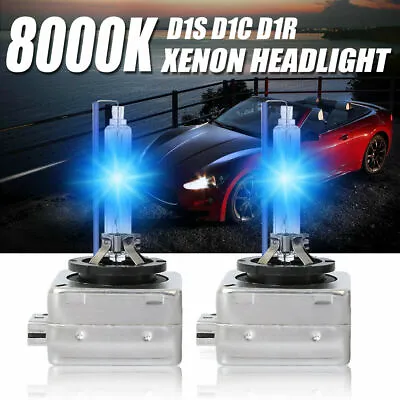 1Pair Xenon D1S 8000K Blue Bulbs HID Headlight 35W Replace For OEM Factory Lamps • $13.99