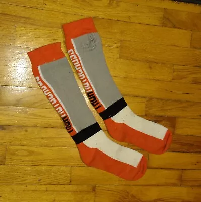 Thor Tall MX Socks Traditional Orange/Black/White Men's Size 10-13 • $10