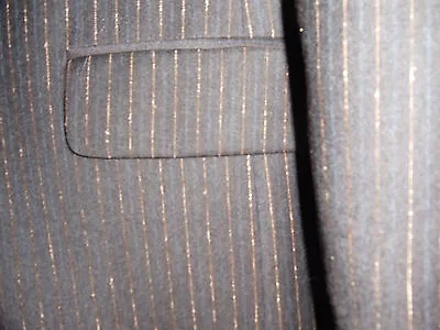 Strellson  Men Suit Virgin Wool Brown Micro-stripe Slim Fit Size-eur-54 New • $345