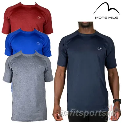 £7.95 • Buy Mens Running Gym Tee Shirt More Mile Train To Run Dri Heat Tech Short Sleeve Top