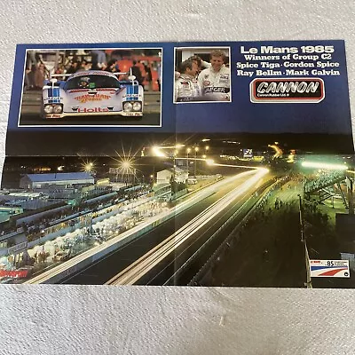 Poster Le Mans 1985 Winners C2 Spice Tiga Size 59 X 42 CM • £4