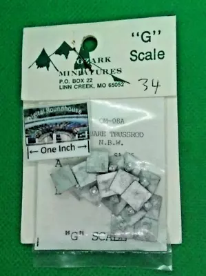 Ozark Miniatures G Scale #34 SQUARE TRUSSRODS N.B.W. (16) • $5.80