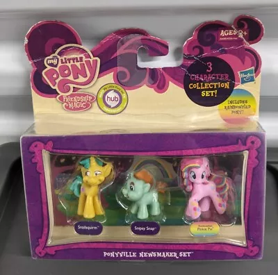 My Little Pony Friendship Is Magic Figure Pinkie NEW “Ponyville Newsmaker Set” • $24.99