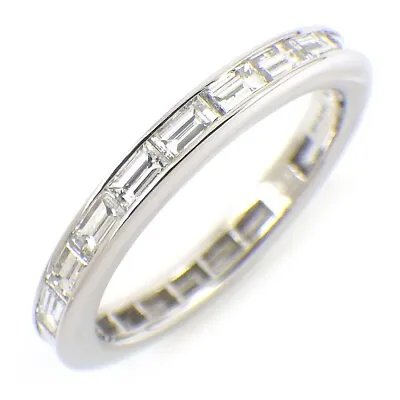 HARRY WINSTON Ring Channel Set 1 Stone Model Eternity Baguette Cut Diamond PT950 • $4085