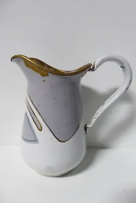 Vintage Enamel Milk Jug Creamer • $28