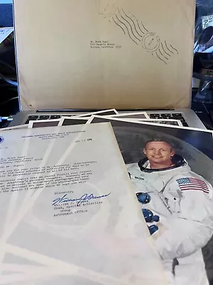 Armstrong Signed Photo Letter  NASA History Vintage Apollo 11 Complete Envelope • $29
