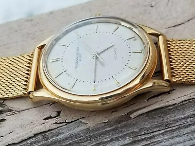 $17800 • Buy Vintage Vacheron Constantin 18k Automatic W/18k Vacheron NOS Woven Band Ref 4871