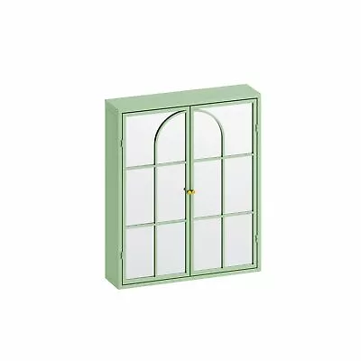 23.62  Vintage Two Door Wall Cabinet With Mirror • $118.29