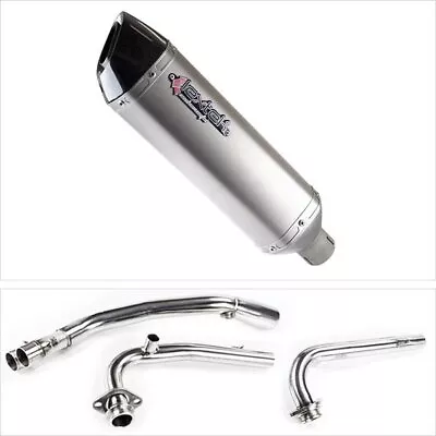 Lextek Exhaust System Stainless Steel 300mm Exhaust For Yamaha T-Max 530 14-16 • $411.79