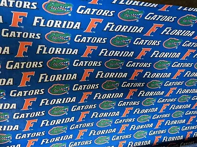   Florida Gators  FOOTBALL Outdoor Fabric  By The Yard Stock O • $12.95