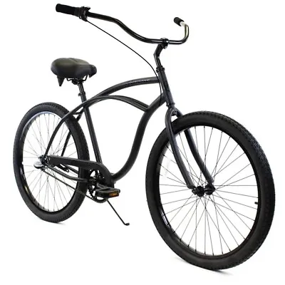 Golden Cycles Classic Beach Cruiser Men 3 Speed Bicycle Bike Black Matte NEW • $329