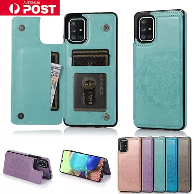 For Samsung A51 A71 A20 A30 A50 A70 A90 5G Luxury Case Leather Wallet Card Cover • $14.99