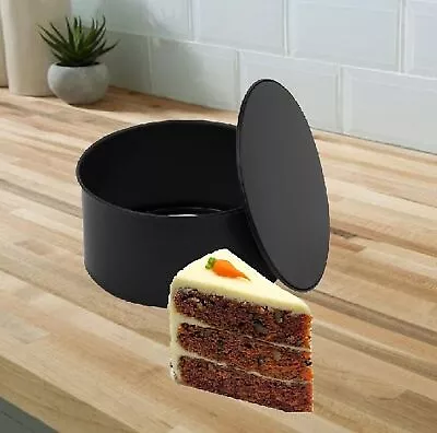 Wham 8 Inch Loose Bottom Round Cake Tin Deep Non Stick Baking Tin 19.5 X 8.5cm • £8.95