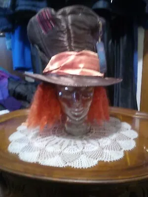 Mad Hatter Hat W/Hair New With Tags Halloween Costume • $35