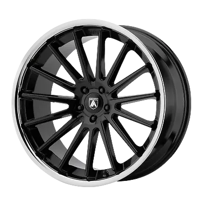20x10.5 Asanti Black ABL-24 BETA Gloss Black Chrome Lip Wheel 5x112 (38mm) • $441.75