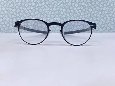 £114.79 • Buy Ic! Berlin Eyeglasses Frames Children Blue Silver Matt Panto Oven Navy Rundsmall