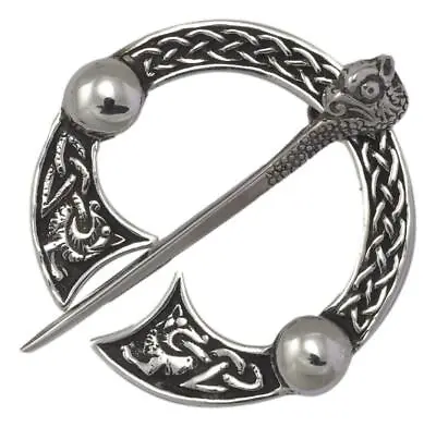 £64.99 • Buy Scottish Silver Zoomorphic Penannular Brooch Hebridean Jewellery John Hart 2000
