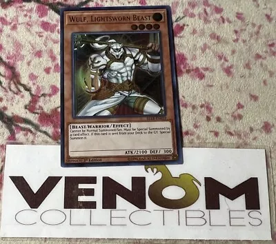 1x (M/NM) - Wulf Lightsworn Beast - BLLR-EN039 Ultra Rare - 1st Edition YuGiOh • $4.38