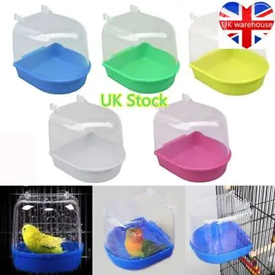 Classic Caged Bird Bath Aviary Birds Budgie Finches Canaries Shower Pet Feed • £7.12