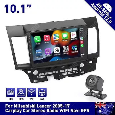 For 2007-2017 Mitsubishi Lancer 10 Cj Cy Cf Carplay Radio Head Unit Gps Rds Navi • $159