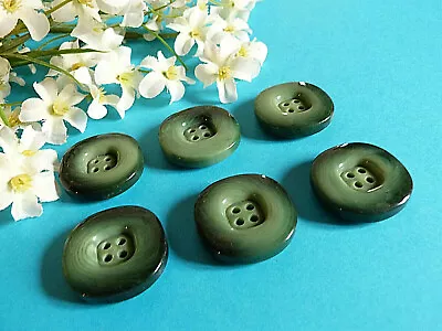 343C Stunning Buttons Vintage   Foam Of The Wood   Lot Of 6 Buttons ÉP.1960 /70 • $3.62