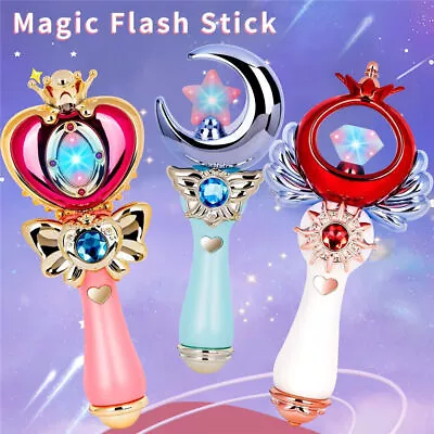 Magic Fairy Stick Luminous Sailor Moon Light Anime Wand With Light Music Prop AU • $24.03