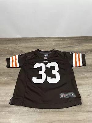 $20 • Buy Trent Richardson #33 Cleveland Browns NFL Nike On Field Jersey Youth Size Large