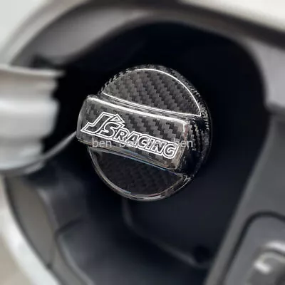 JS Racing Carbon Fiber Gas Fuel Cap Cover For Honda Civic TYPER EP3 FD2 FK8 FL5 • $24.70