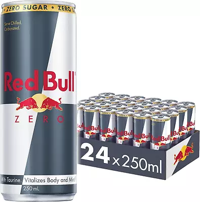 Red Bull Energy Drink Zero 250ml (24 Pack) | Free Shipping • $54.84