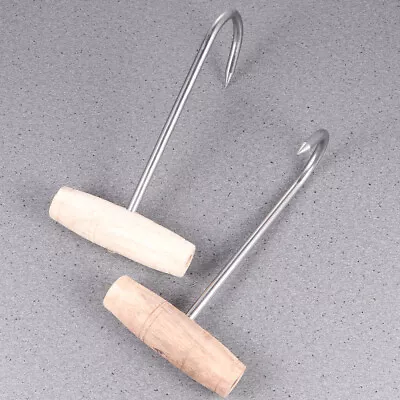  2 Pcs Kitchen Tool Shaped Boning Hooks Tools Grocerys Coat Hanger • $15.03