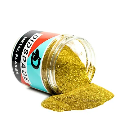 Classic Gold 0.004 Metal Flake -Solvent Resistant Glitter - Car Paint / Epoxy • $17.50