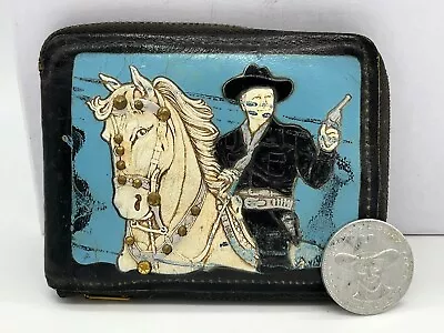 Hopalong Cassidy RARE Wallet Blue Sitting On Horse Comes With Hopalong Coin • £116.73