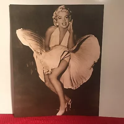Marilyn Monroe Seven Year Itch Sexy Movie Star White Subway Dress” 14x11” • $25