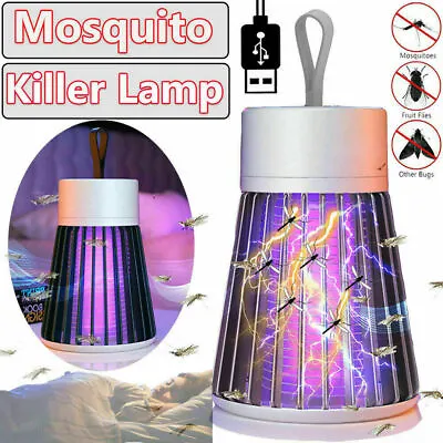 Electric Mosquito Killer Lamp Portable LED Light Fly Bug Attractant Zapper Trap • $9.89