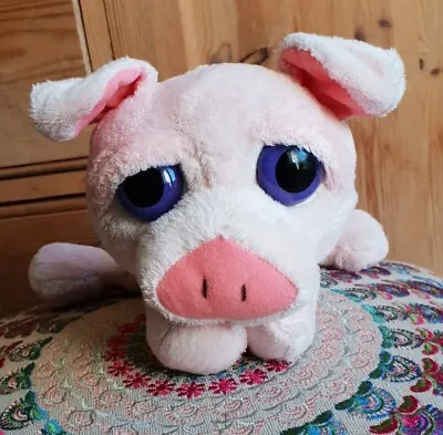 Russ Berrie Audrey Pig Piglet Lil Li'l Peepers Big Eyes Plush Beanie Soft Toy 8  • £19.95