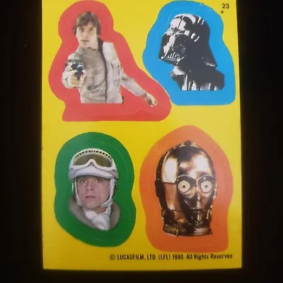 1980 Topps Star Wars Empire Strikes Back Series Sticker 23 • $5