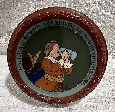 Rare Antique Villeroy & Boch Mettlach Coaster Cavalier Drinking Circa 1902 #2822 • $75