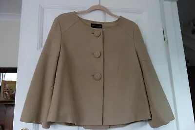 LIMITED COLLECTION At M&S Beige Cropped  Jacket Size 12 Vgc • £16.99