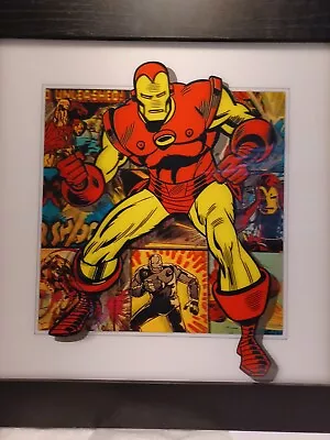 Iron Man Avengers Marvel 3D Wall Art 19.5  Lenticular Hologram Framed • $17.70