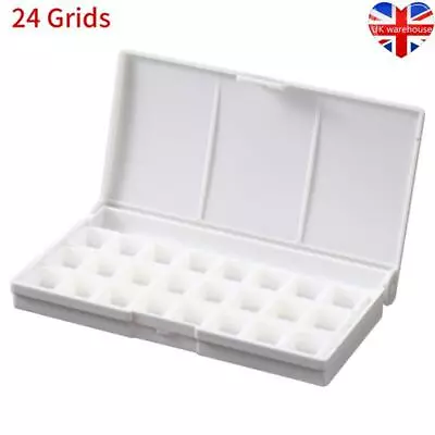 £6.62 • Buy 12/24 Grid Paint Tray Palette Half Pans Pallet Watercolor Painting Container