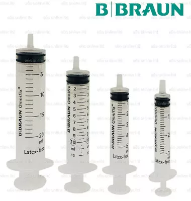 1ml 2ml 3ml 5ml 10ml Braun Omnifix Sterile Syringe Luer Slip Hypodermic BBRAUN • $36.61