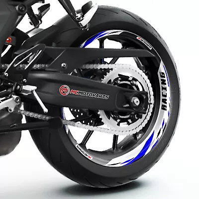 Blue PREMIUM J02 17  Decal Wheel Rim Sticker Stripe For Yamaha YZF R1 98-21 19 • $55.31