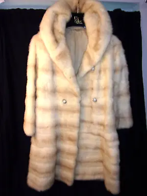 Mink Ivory / Crystal Convertable Coat /Crystal Jacket / Shawl 3 In 1  Fabulous M • $499.99