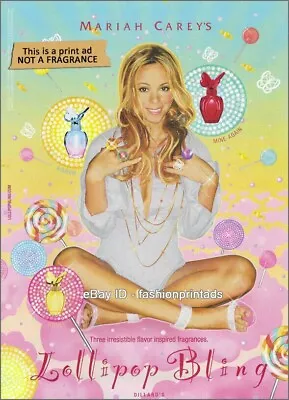 MARIAH CAREY Fragrances 1-Page Magazine PRINT AD 2010 Legs Feet Thighs Ankles • £6.76