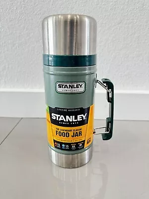 Stanley Classic Stainless Steel Vaccum Insulated Food Jar Hammertone Green 24oz • $49