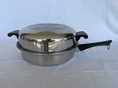 Amway Queen 10.75” 18/8 Stainless Steel Skillet Egg Poacher • $38