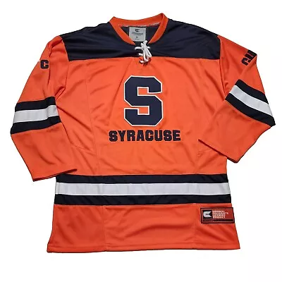 University Of Syracuse Hockey Jersey Men's Medium M Colosseum Athletics Orange • $59.59